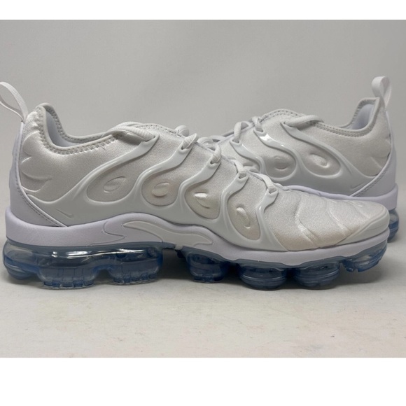 Nike Air Vapormax Plus Triple White Pure Platinum 924453-100 Size 11 Men's Retro